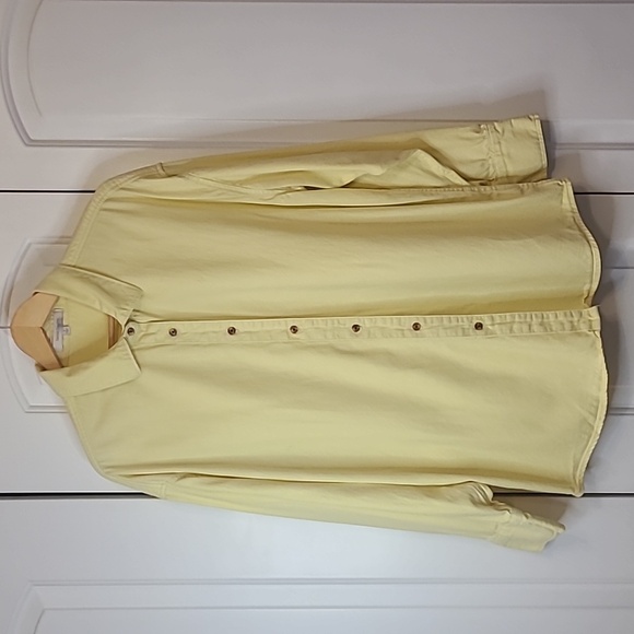 Favorite Daughter Erin Ex-Boyfriend Button Down Shirt in Lemonade Yellow Size M - Picture 1 of 12